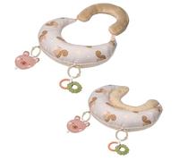 Taf Toys Soutien du ventre, jouet pour bébé en 2 étapes pour nouveau-nés de 0 à 6 mois, jouet froissé et design en forme de U, renforce les muscles du cou/du dos, essentiel pour bébé et nouveau-né