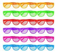 TAFACE 18 Abat-Jour Découpés, Lunettes Néon, Style Disco, Accessoires Photo, Cadeaux De Fête, Résistants Et Durables, Adaptés Pour Les Bals, Les Séances Photo Et Diverses Fêtes.
