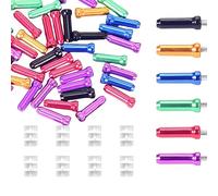 TAFACE Lot de 120 embouts de câble de frein, 8 joints toriques octogonaux pour câble de frein, embouts de câble de frein de vélo, embouts de câble de frein, manchons d'extrémité pour câbles de