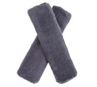 TAFACE Lot de 2 coussinets en peluche pour ceinture de sécurité pour ceinture de sécurité, housse de protection pour appareil photo, accessoires de voiture gris, pour enfants et adultes