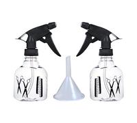 TAFACE Lot de 2 flacons pulvérisateurs en plastique de 250 ml avec pointe de pulvérisation réglable, anti-fuite, longue durée de vie, pulvérisateur rechargeable avec entonnoir