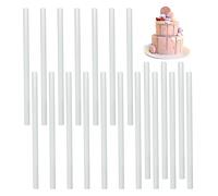 TAFACE Lot de 20 présentoirs à gâteau double couche multicouche de 24 cm - Barre de positionnement de présentoir à gâteau réutilisable - Empilage de gâteau en couches