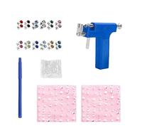 TAFACE Lot de 200 piercings oreille avec 12 paires de clous multicolores, outil et pistolet de perçage d'oreille, convient pour usage domestique, 11cm, Acier