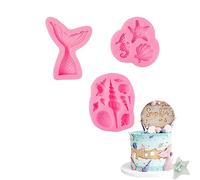 TAFACE Lot de 4 moules en silicone pour crustacés de mer 3D en forme d'étoile de mer