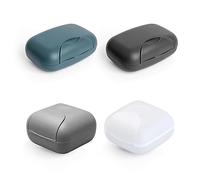 TAFACE Lot de 4 Porte-Savon de Voyage Portable, Étanche et Anti-Fuite, Boîte Avec Couvercle, 4 Couleurs