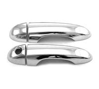TAFASVCVMK poignée de Porte extérieure de Voiture Pour 500X 2016-2023 Couvercle De Poignée Port E À Trou Unique Protection Décorative Anti-rayures Accessoires(2 Doors Electroplated)