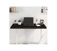 Tafelblad 100x40x(2-4)cm behandeld eikenhout donkerbruin3156426