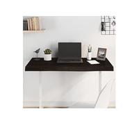 Tafelblad 100x40x(2-6)cm behandeld eikenhout donkerbruin3156427