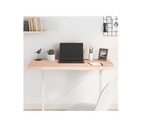 Vidaxl Dessus De Table 100x50x(2-4) Cm Bois De Chêne Massif Non Traité Marron
