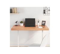 Tafelblad 100x50x(2-6)cm behandeld massief eikenhout lichtbruin3156367