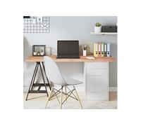 Tafelblad 140x40x(2-4)cm behandeld massief eikenhout lichtbruin3156377