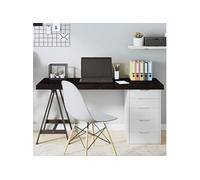 Tafelblad 140x60x(2-6)cm behandeld eikenhout donkerbruin3156445