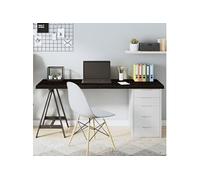 Tafelblad 160x60x(2-4)cm behandeld eikenhout donkerbruin3156450