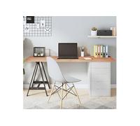 Tafelblad 160x60x(2-4)cm behandeld massief eikenhout lichtbruin3156387