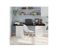 Tafelblad 180x40x(2-6)cm behandeld eikenhout donkerbruin3156453