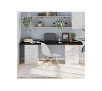 Dessus de bureau marron foncé 100x60x2 cm bois chêne traité vidaXL