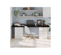 Dessus de bureau marron foncé 100x60x2 cm bois chêne traité vidaXL