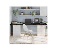 Tafelblad 220x50x(2-6)cm behandeld eikenhout donkerbruin3156467