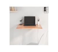 Tafelblad 60x50x2 cm behandeld massief eikenhout lichtbruin3156347