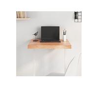 Tafelblad 60x60x(2-6) cm behandeld massief eikenhout lichtbruin3156352