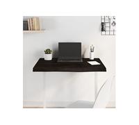 Tafelblad 80x60x(2-4)cm behandeld massief eikenhout donkerbruin3156423