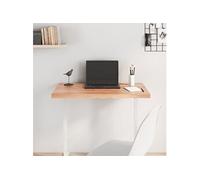 Tafelblad 80x60x(2-4) cm behandeld massief eikenhout lichtbruin3156360