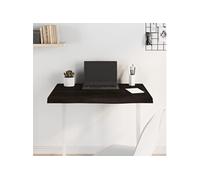 Tafelblad 80x60x(2-6)cm behandeld massief eikenhout donkerbruin3156424