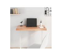 Tafelblad 80x60x(2-6) cm behandeld massief eikenhout lichtbruin3156361