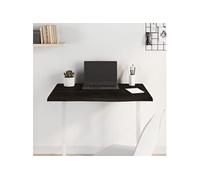 Tafelblad 80x60x2 cm behandeld massief eikenhout donkerbruin3156422