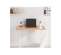 Tafelblad 80x60x2 cm behandeld massief eikenhout lichtbruin3156359