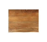 vidaXL Dessus de table à bord vivant 100 x 80 x 2,5 cm Bois massif manguier