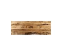 vidaXL Dessus de table Bord vivant 110x40x2,5 cm Bois de manguier brut Multicolore