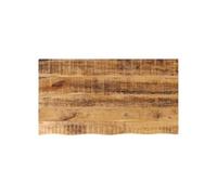 Vidaxl Dessus De Table 110x60x2,5cm Bord Vif Bois Massif Manguier Brut Multicolore