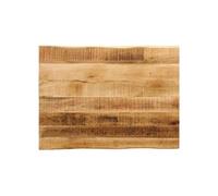 vidaXL Dessus de table Bord vivant 70 x 60 x 2,5 cm Bois de manguier brut Multicolore