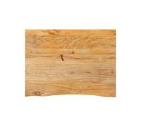 Tafelblad met natuurlijke rand 80x60x2,5 cm massief mangohout370452