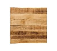 Tafelblad met natuurlijke rand 80x80x2,5 cm massief mangohout370674