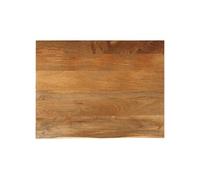 Tafelblad met natuurlijke rand 90x80x2,5 cm massief mangohout370555