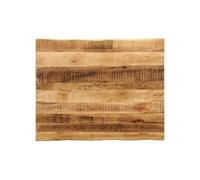 Tafelblad met natuurlijke rand 90x80x2,5 cm massief mangohout370675