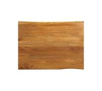 Tafelblad met natuurlijke rand 90x80x2,5 cm massief mangohout370771
