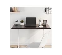 Tafelblad natuurlijke rand 100x40x2 cm eikenhout donkerbruin364013