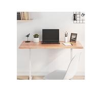 Tafelblad natuurlijke rand 100x40x2 cm eikenhout lichtbruin363947