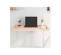 Tafelblad natuurlijke rand 100x60x(2-6) cm massief eikenhout363889