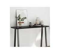 Tafelblad natuurlijke rand 120x40x(2-4)cm eikenhout donkerbruin364022