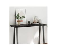 Tafelblad natuurlijke rand 120x40x(2-6)cm eikenhout donkerbruin364023