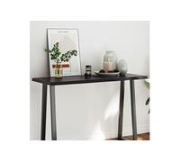 Tafelblad natuurlijke rand 120x50x(2-4)cm eikenhout donkerbruin364024