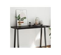 Tafelblad natuurlijke rand 120x50x(2-6)cm eikenhout donkerbruin364025