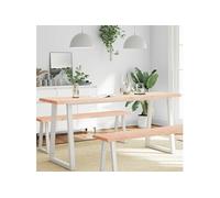 Tafelblad natuurlijke rand 180x50x(2-6) cm massief eikenhout363911