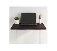 Tafelblad natuurlijke rand 60x40x2 cm eikenhout donkerbruin363995