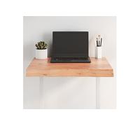 Tafelblad natuurlijke rand 60x50x(2-6) cm eikenhout lichtbruin363934