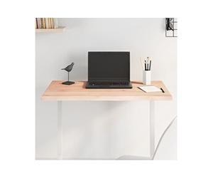 Tafelblad natuurlijke rand 80x40x2 cm massief eikenhout363872